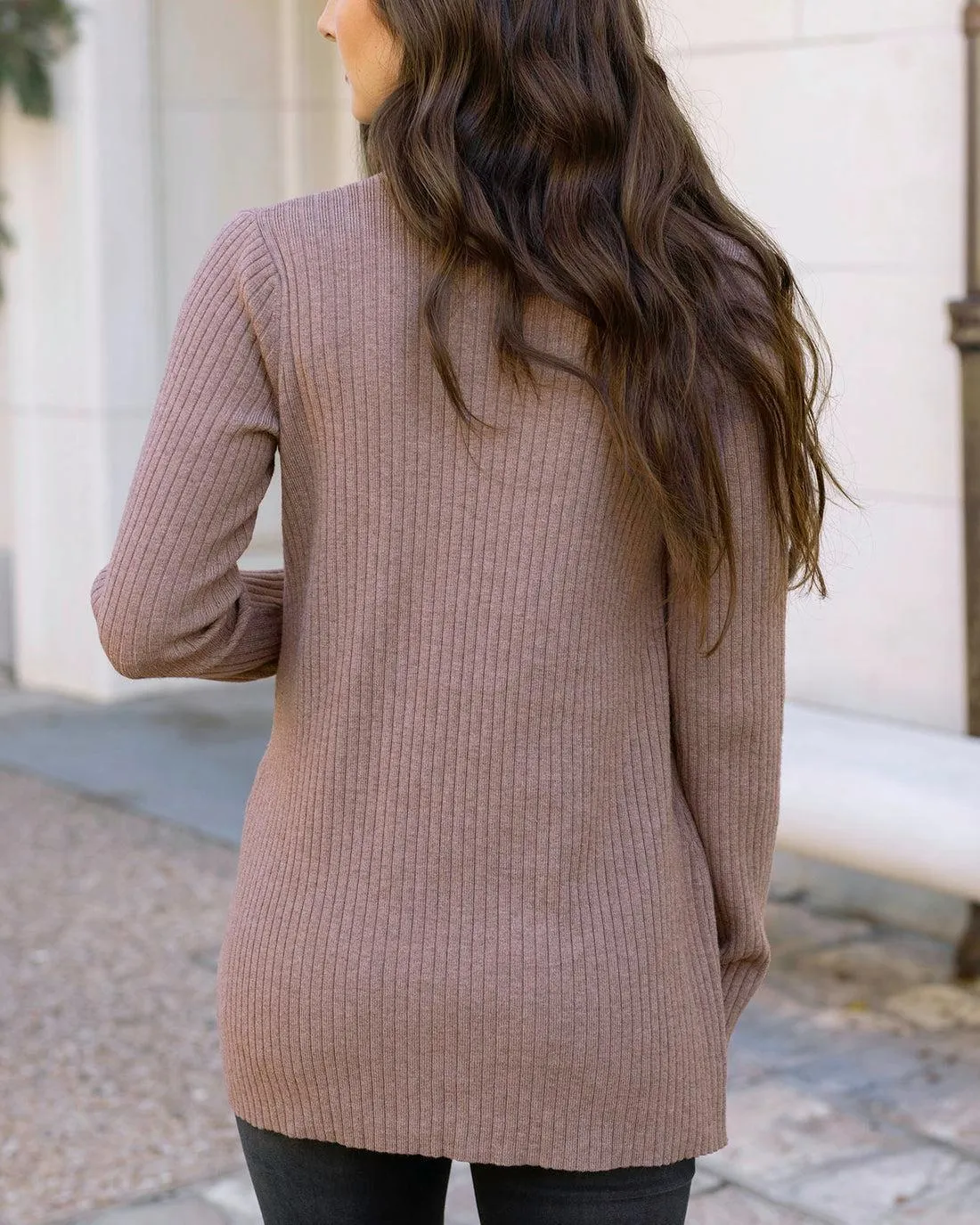 Grace & Lace Ribbed Knit Cardigan