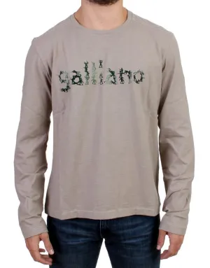 Gray crewneck long sleeve t-shirt