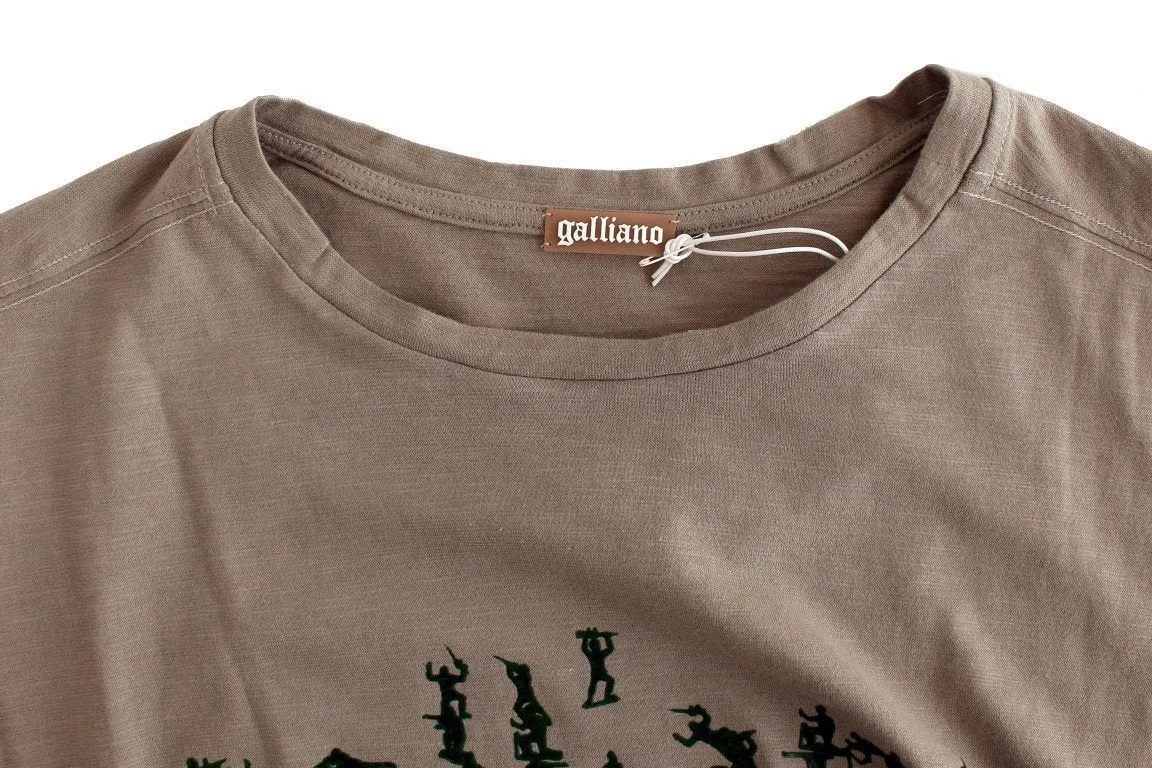 Gray crewneck long sleeve t-shirt