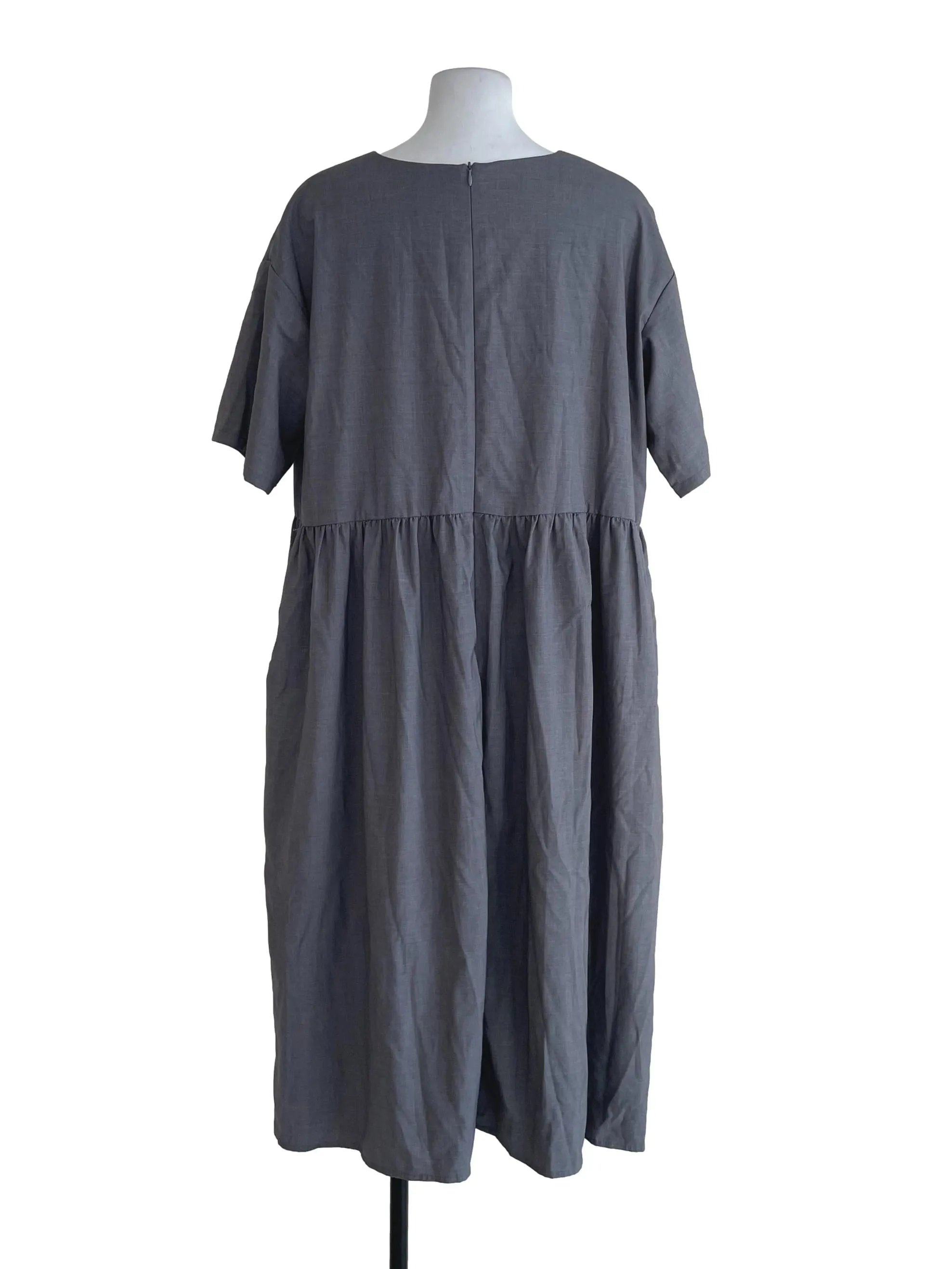 Grey Loose T Shirt Dress
