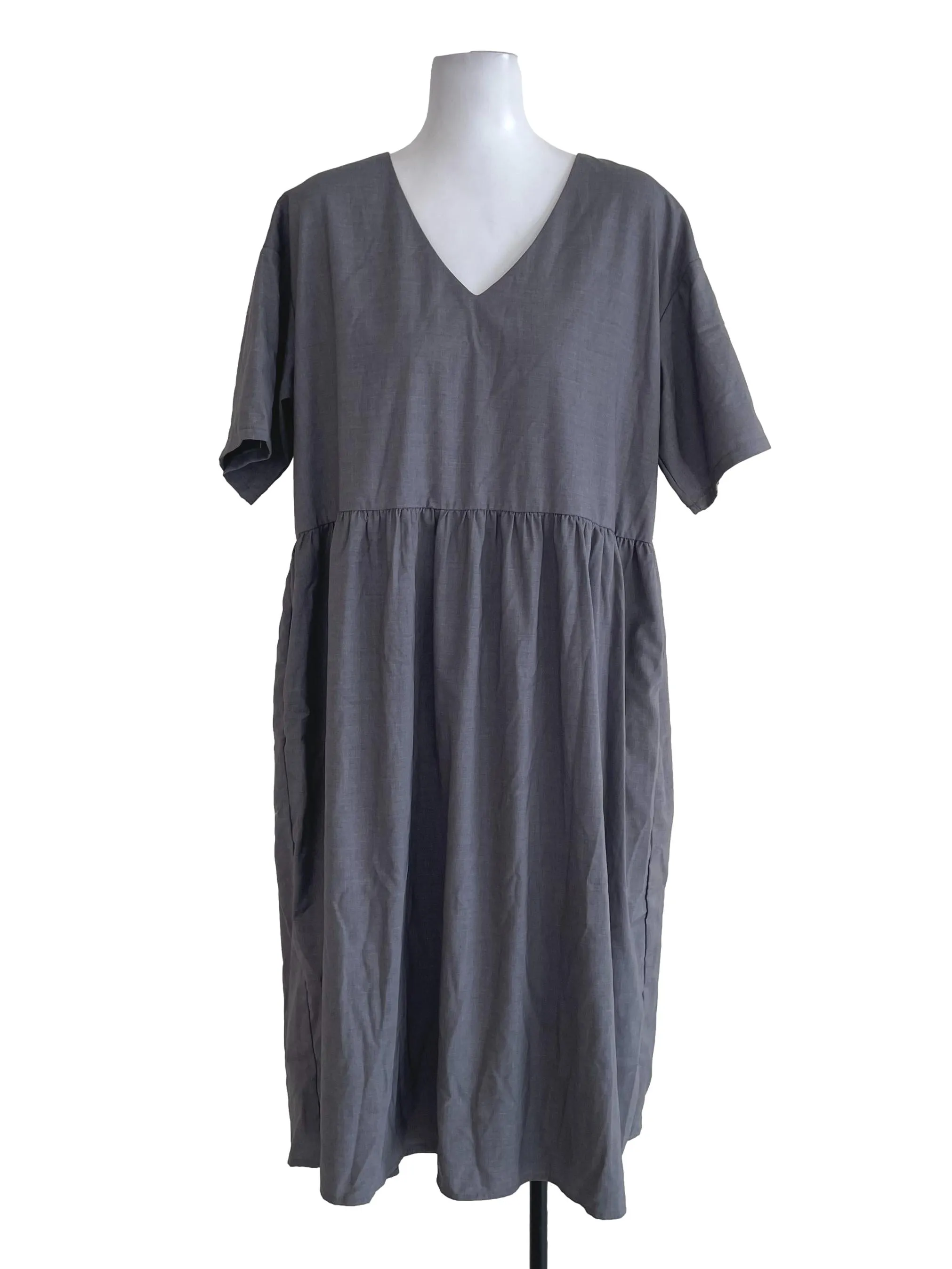 Grey Loose T Shirt Dress