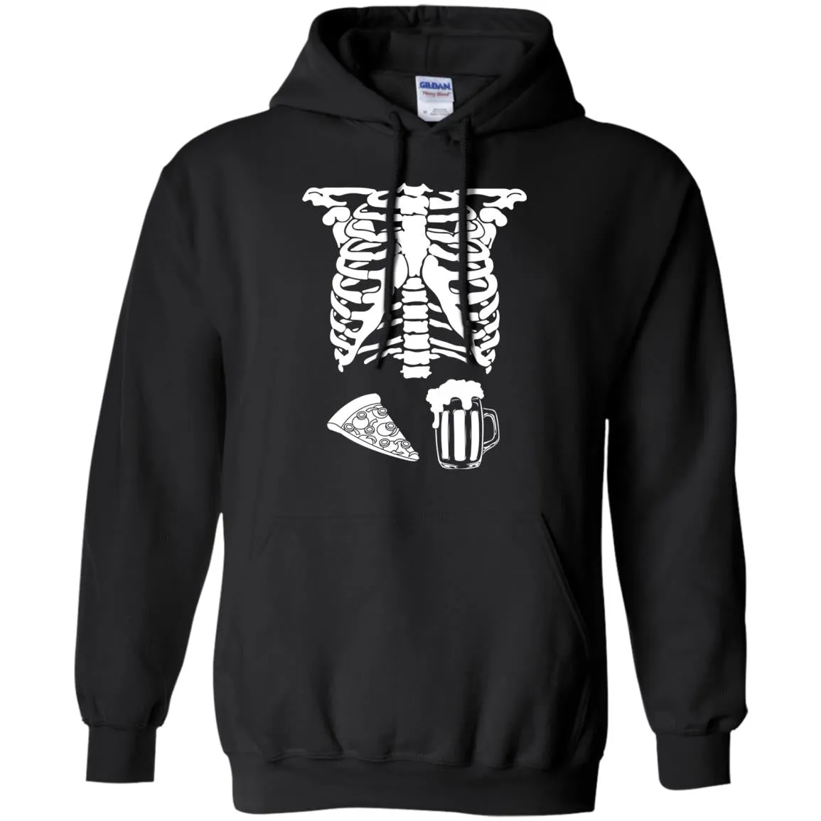 Halloween Skeleton Pizza Beer Costume shirt