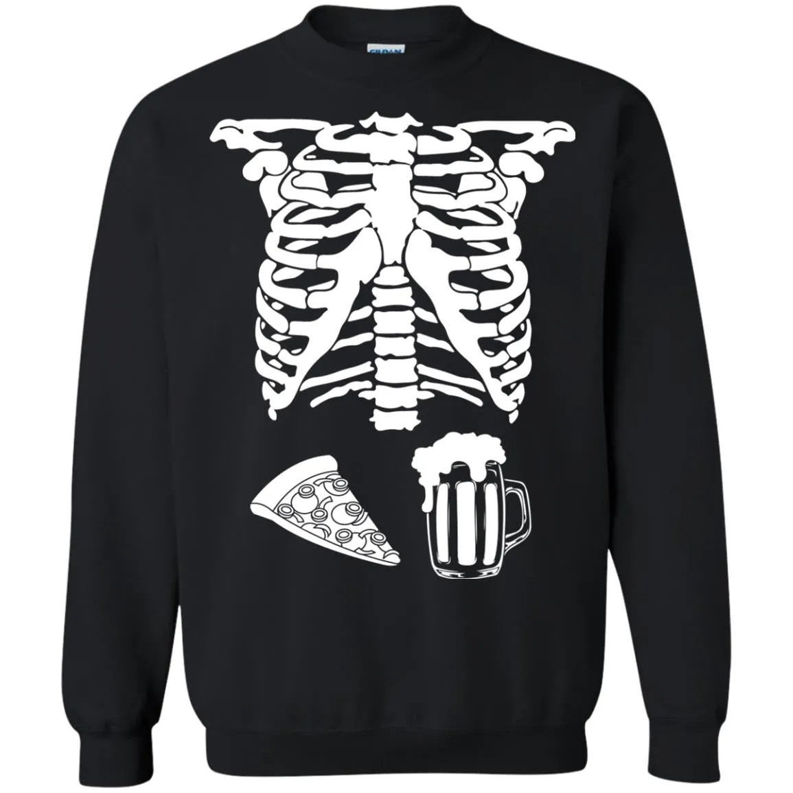 Halloween Skeleton Pizza Beer Costume shirt