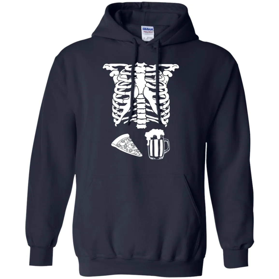Halloween Skeleton Pizza Beer Costume shirt