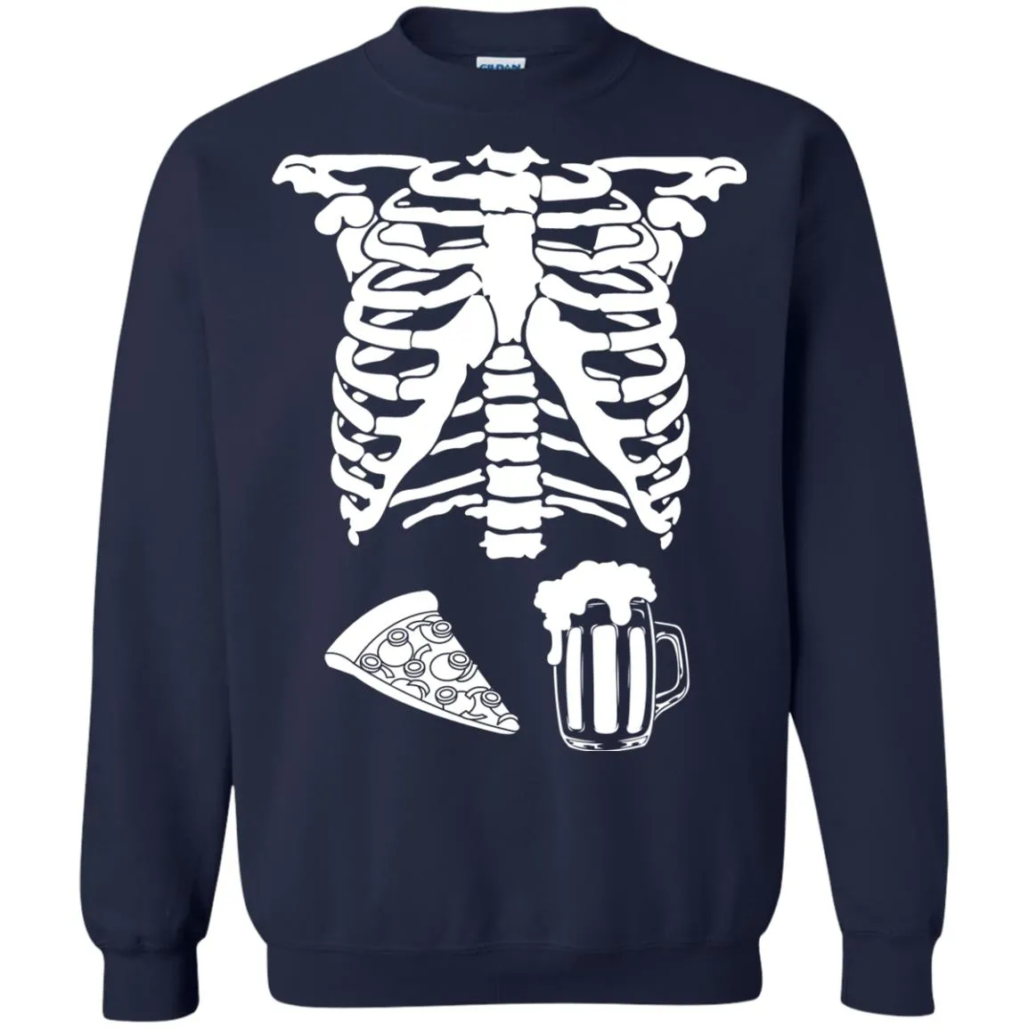 Halloween Skeleton Pizza Beer Costume shirt