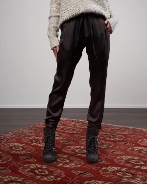 hand painted silk jogger pants - carruba