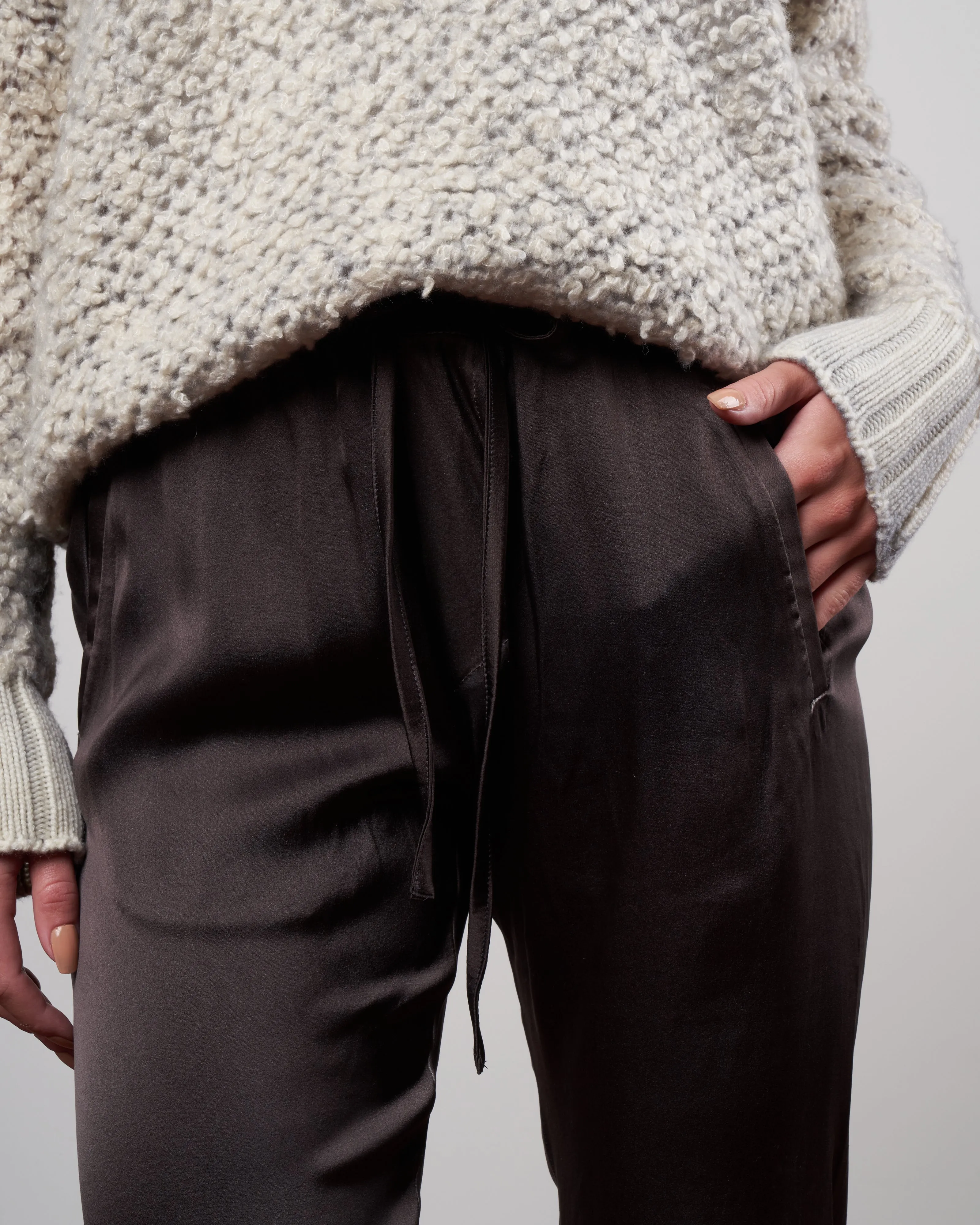 hand painted silk jogger pants - carruba