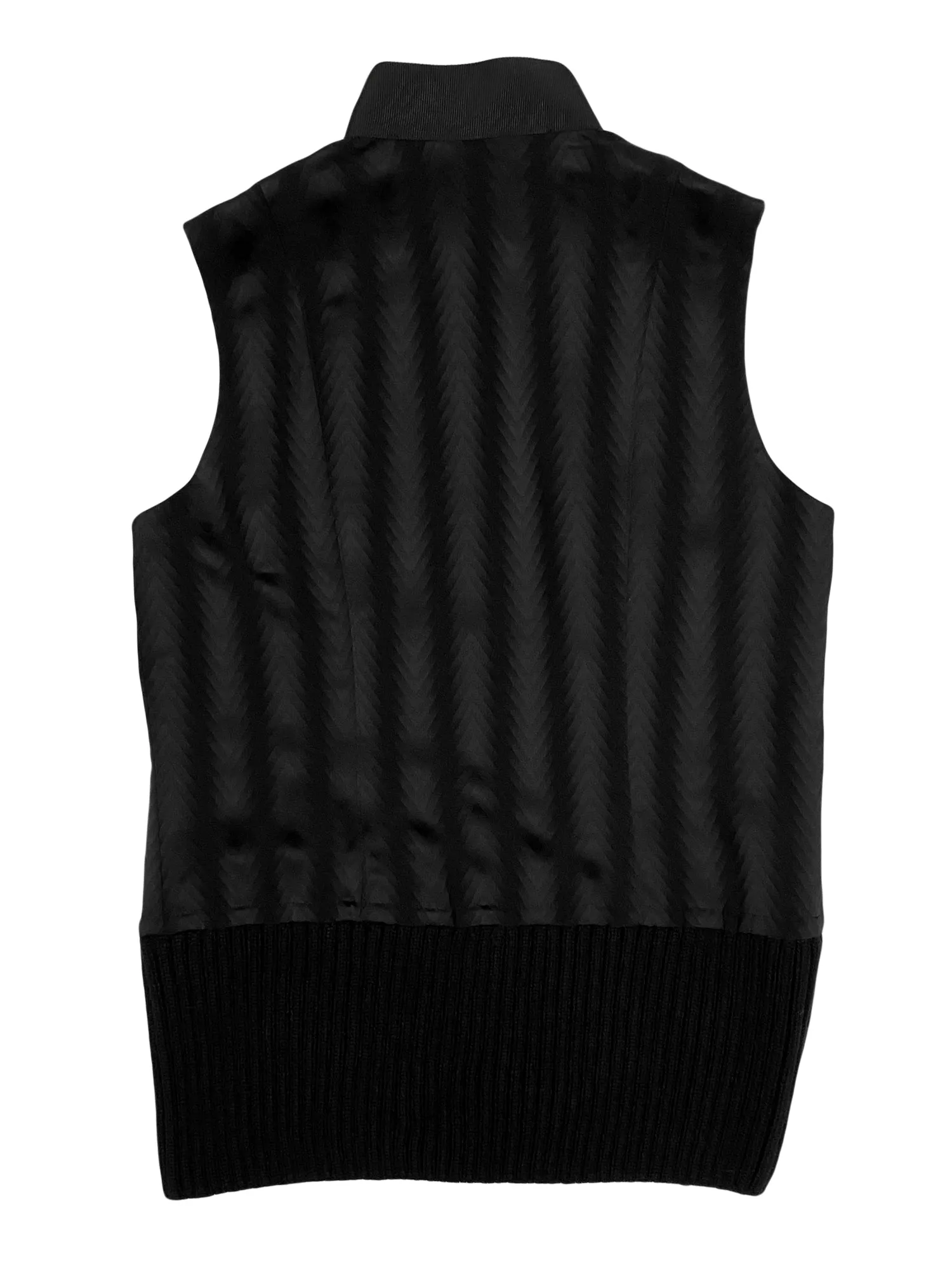 Hanley Mellon Women's Bib Button Top with Ribbed Hem