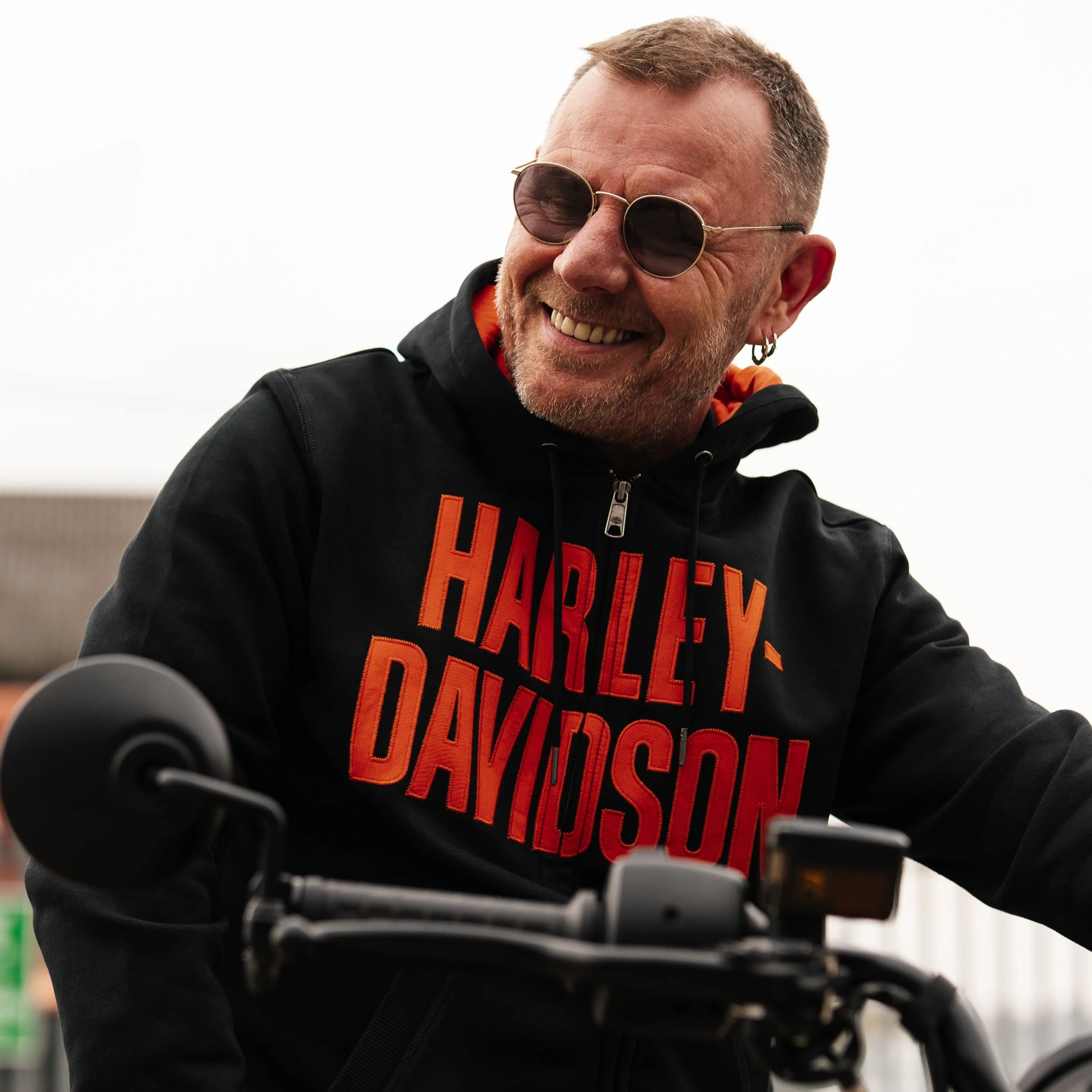 Harley-Davidson® Men's Bar Font Zip-Up Hoodie