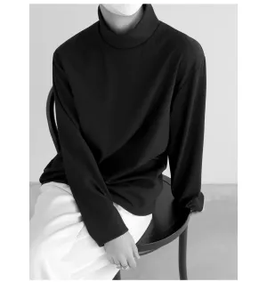 High Neck Long Sleeve Pullover