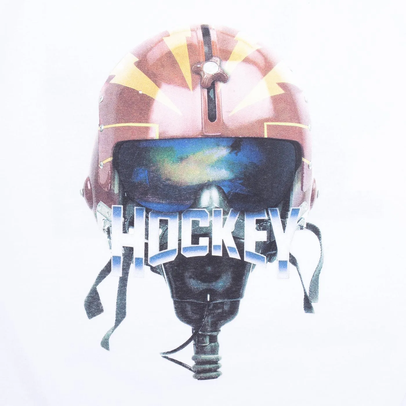Hockey Eject Long Sleeve Tee White