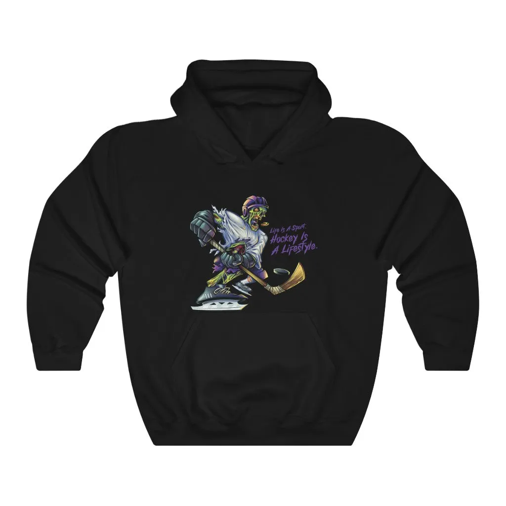 Hockey Slap Shot Premium Graphic Hoodie