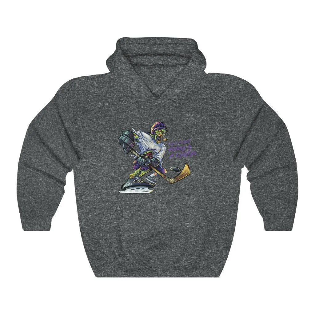 Hockey Slap Shot Premium Graphic Hoodie