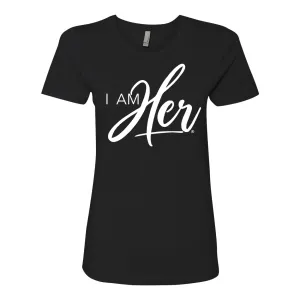 I AM HER Signature Women's Black Tee