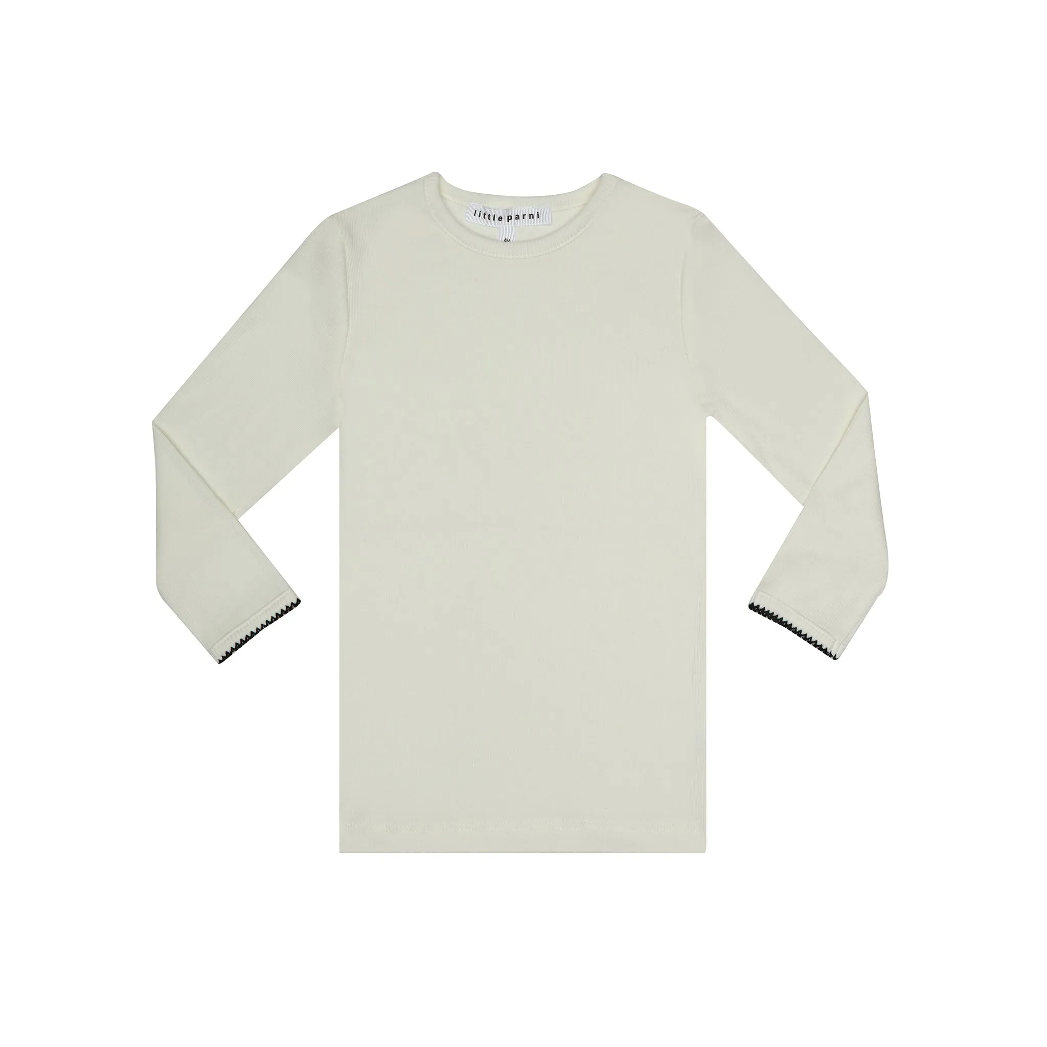 Ivory ribbed shell by Little Parni