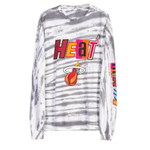 Junk Food Miami HEAT Full Court Mashup Long Sleeve Tee