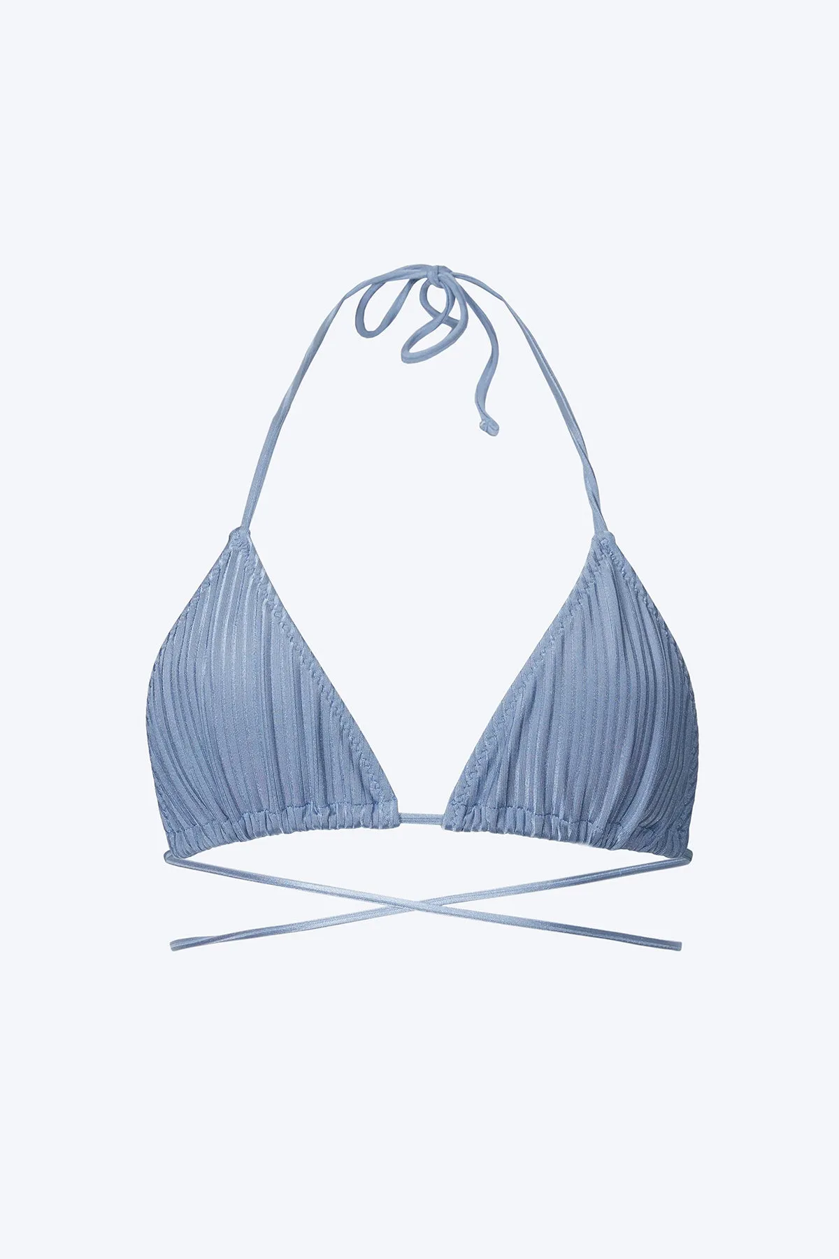 JUNO TRIANGLE HALTERNECK WRAP-AROUND BIKINI TOP