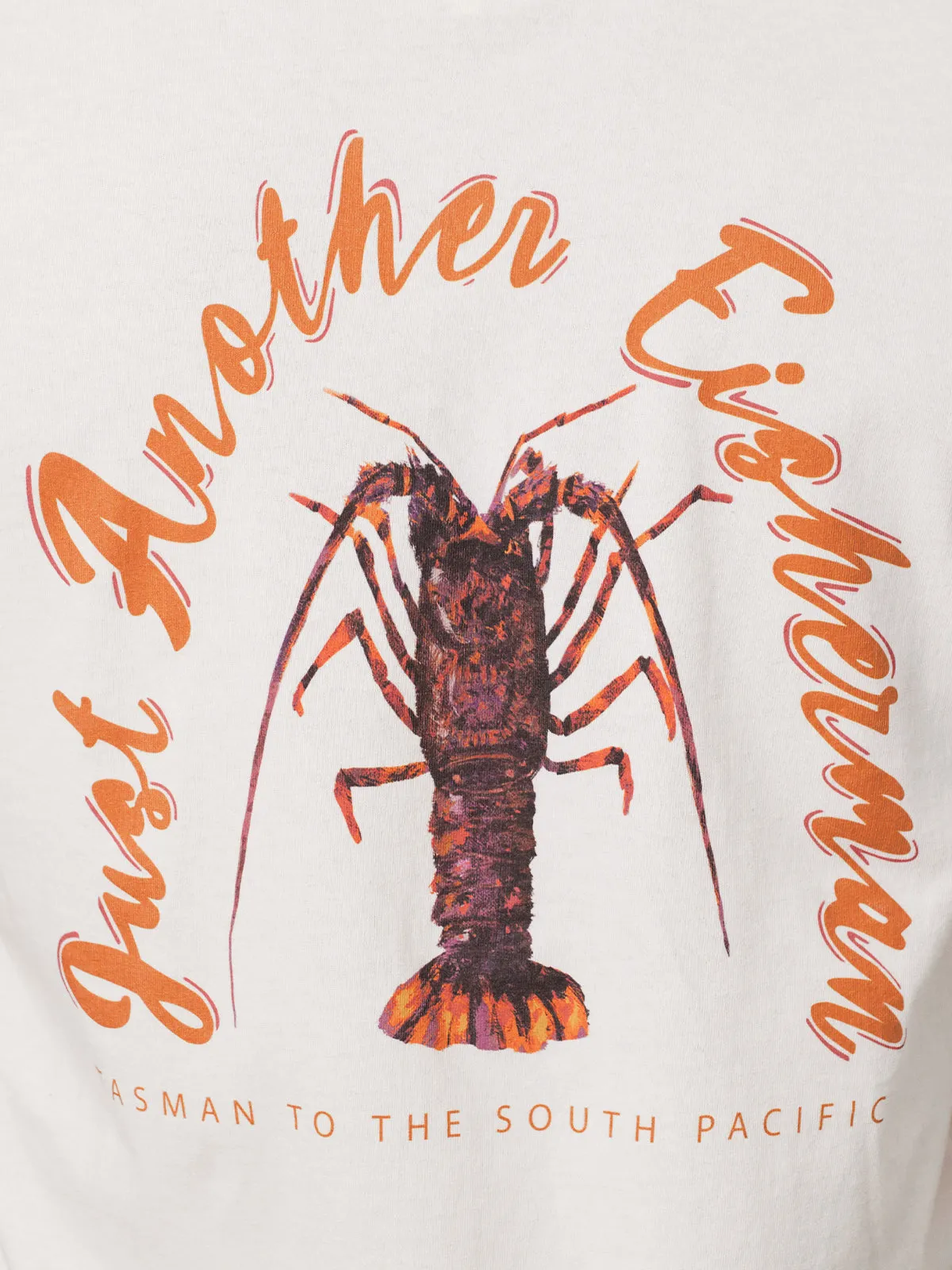JUST ANOTHER FISHERMAN CRAY SEA TEE - ANTIQUE WHITE