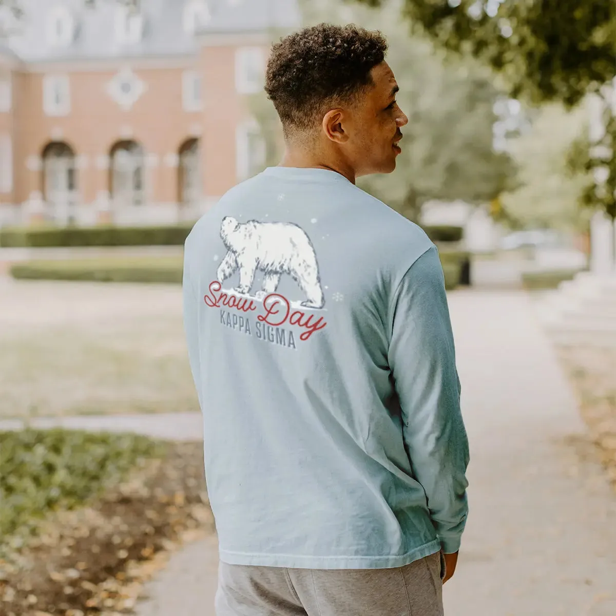 Kappa Sig Snow Day Long Sleeve Pocket Tee