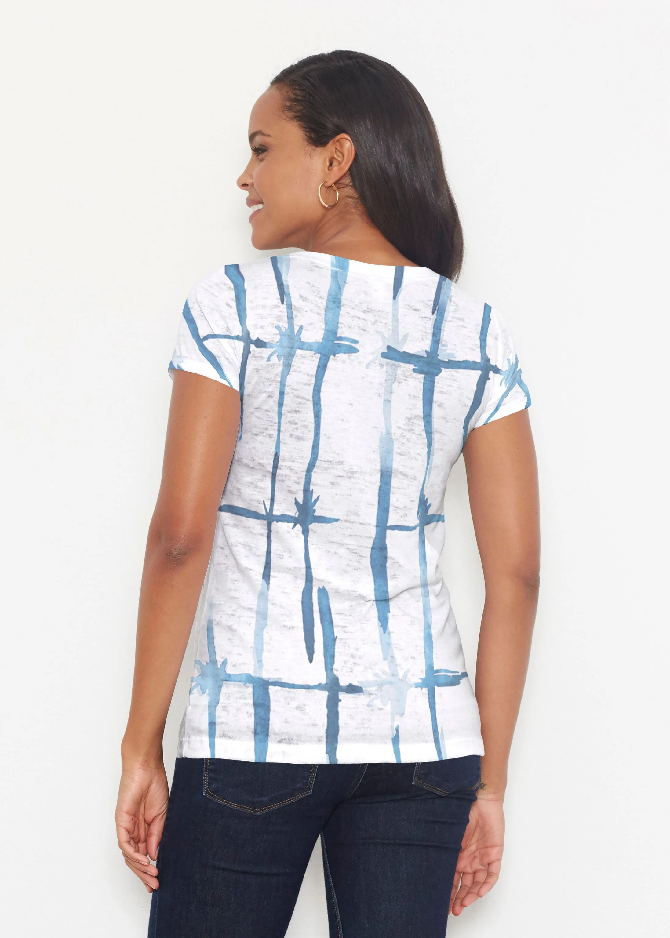 Knotted Tie Dye (7844) ~ Signature Short Sleeve Scoop Shirt