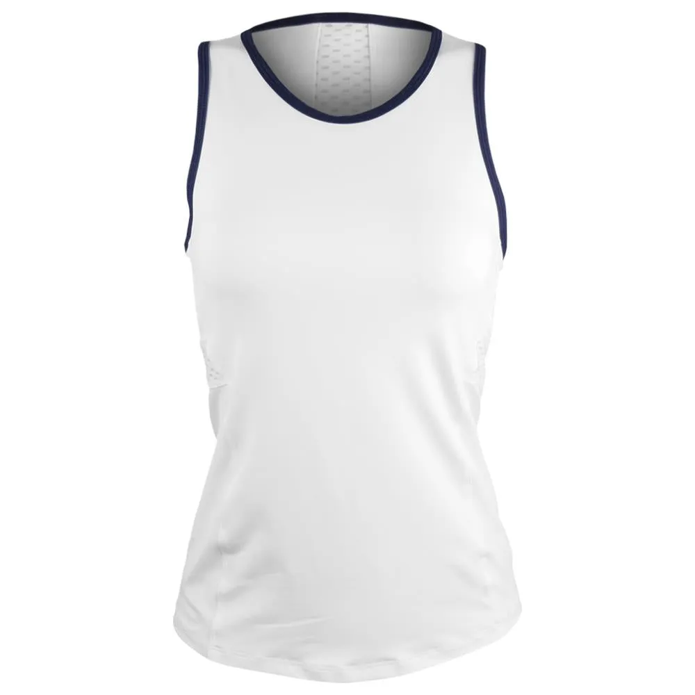 Lija Women's Holiday Spice Tank - White/Eggplant