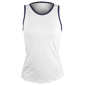 Lija Women's Holiday Spice Tank - White/Eggplant
