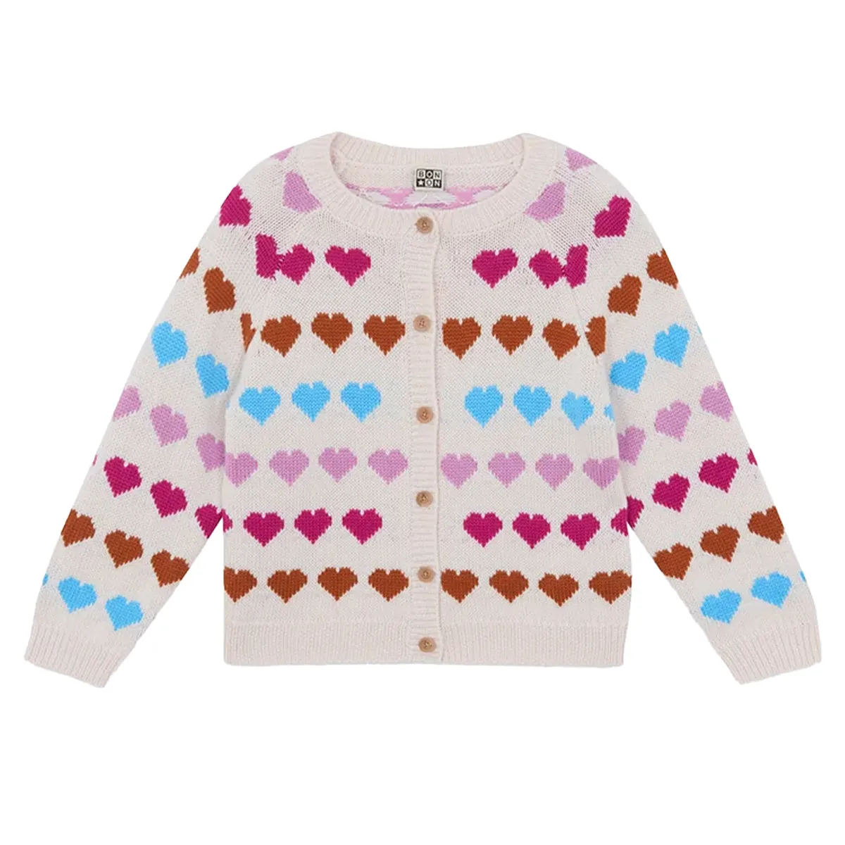 Lilet Heart Multicolor Cardigan