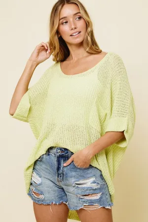Lime Spring Sweater