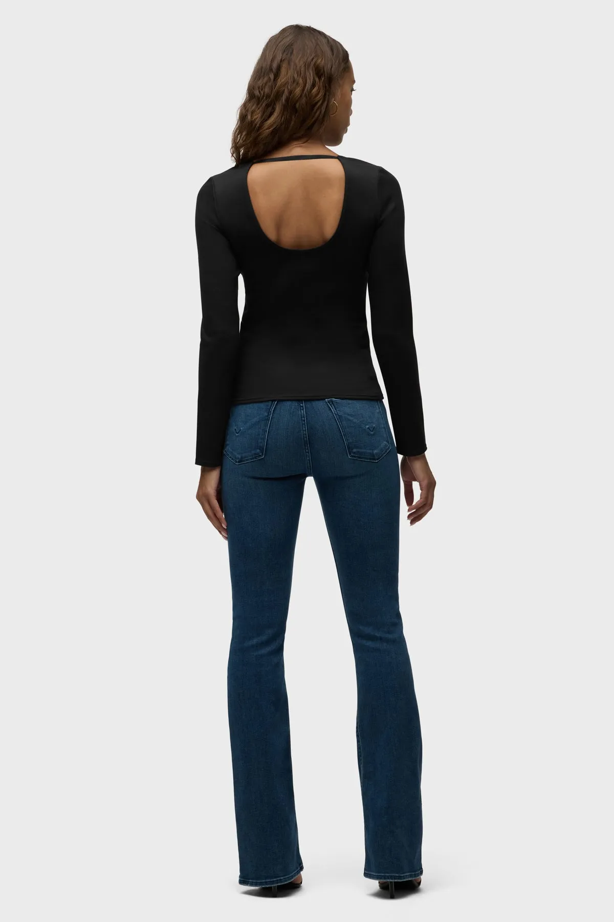 Long Sleeve Scoop Neck Top