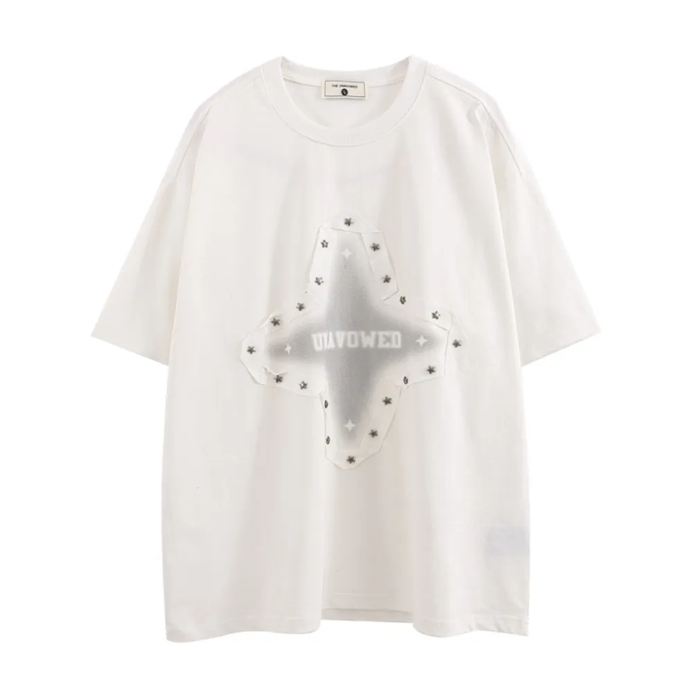 Loose Star Patch T-shirt