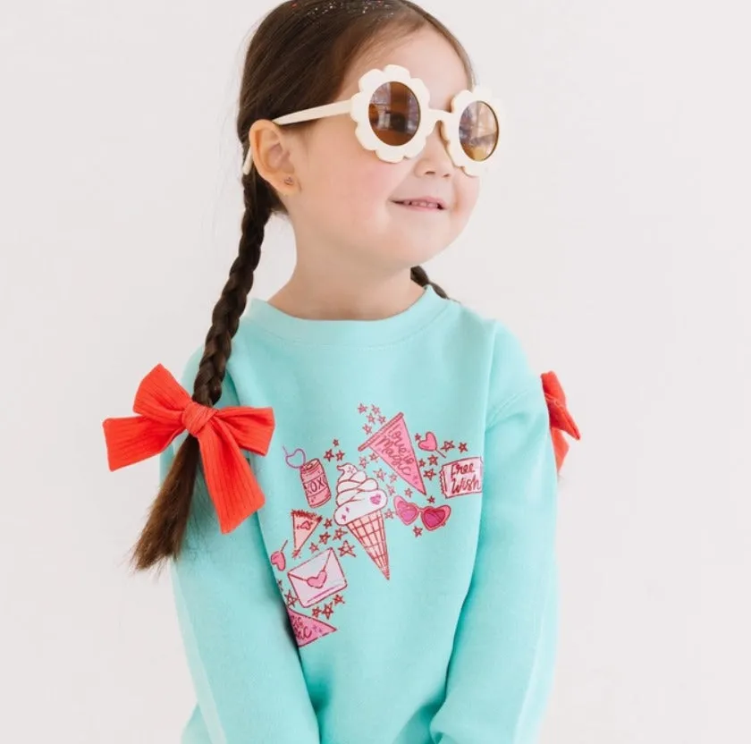 Love is Magic Valentines Day Kids Sweatshirt