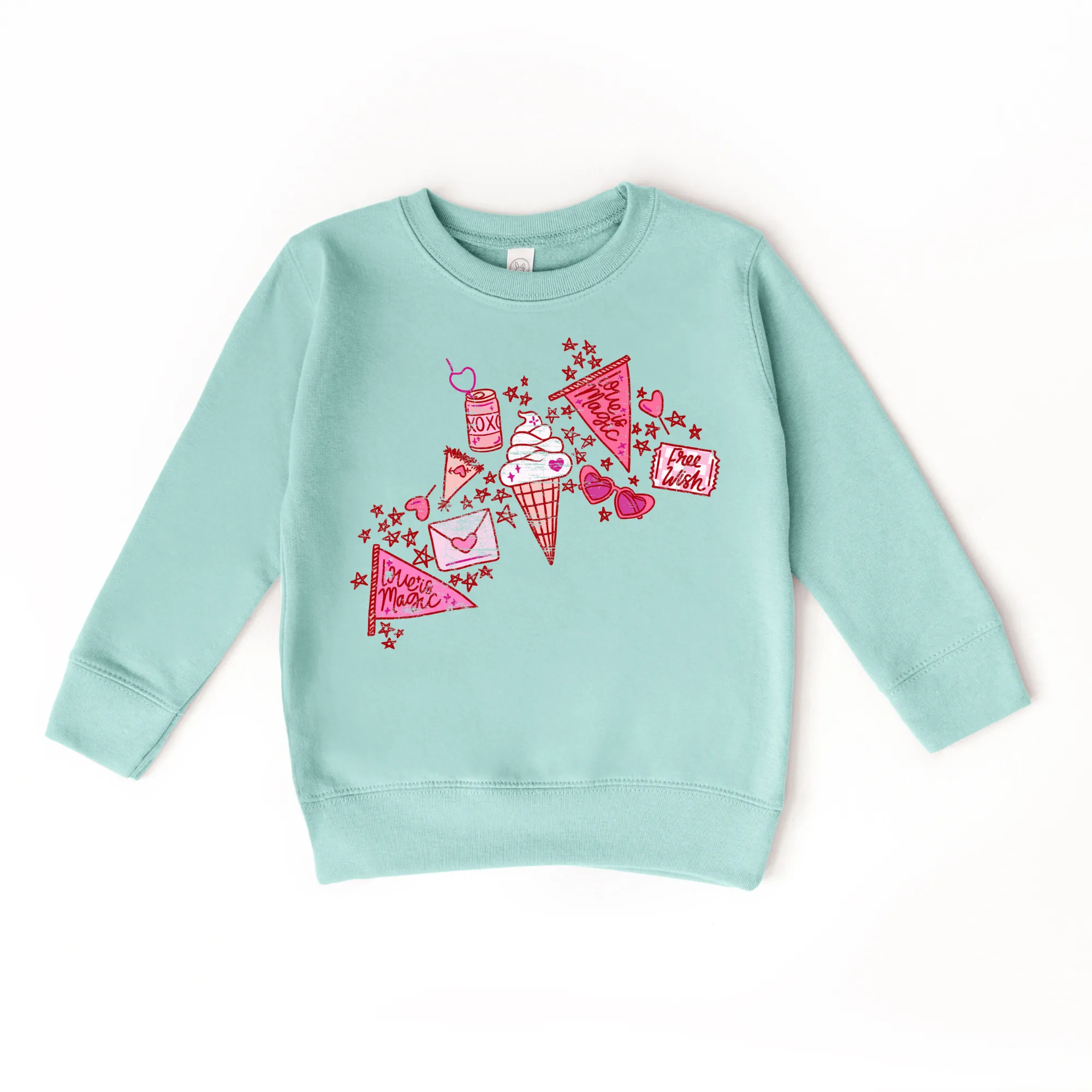 Love is Magic Valentines Day Kids Sweatshirt