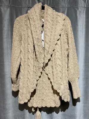 Love Shack Fancy Owen Shawl in Cocoa