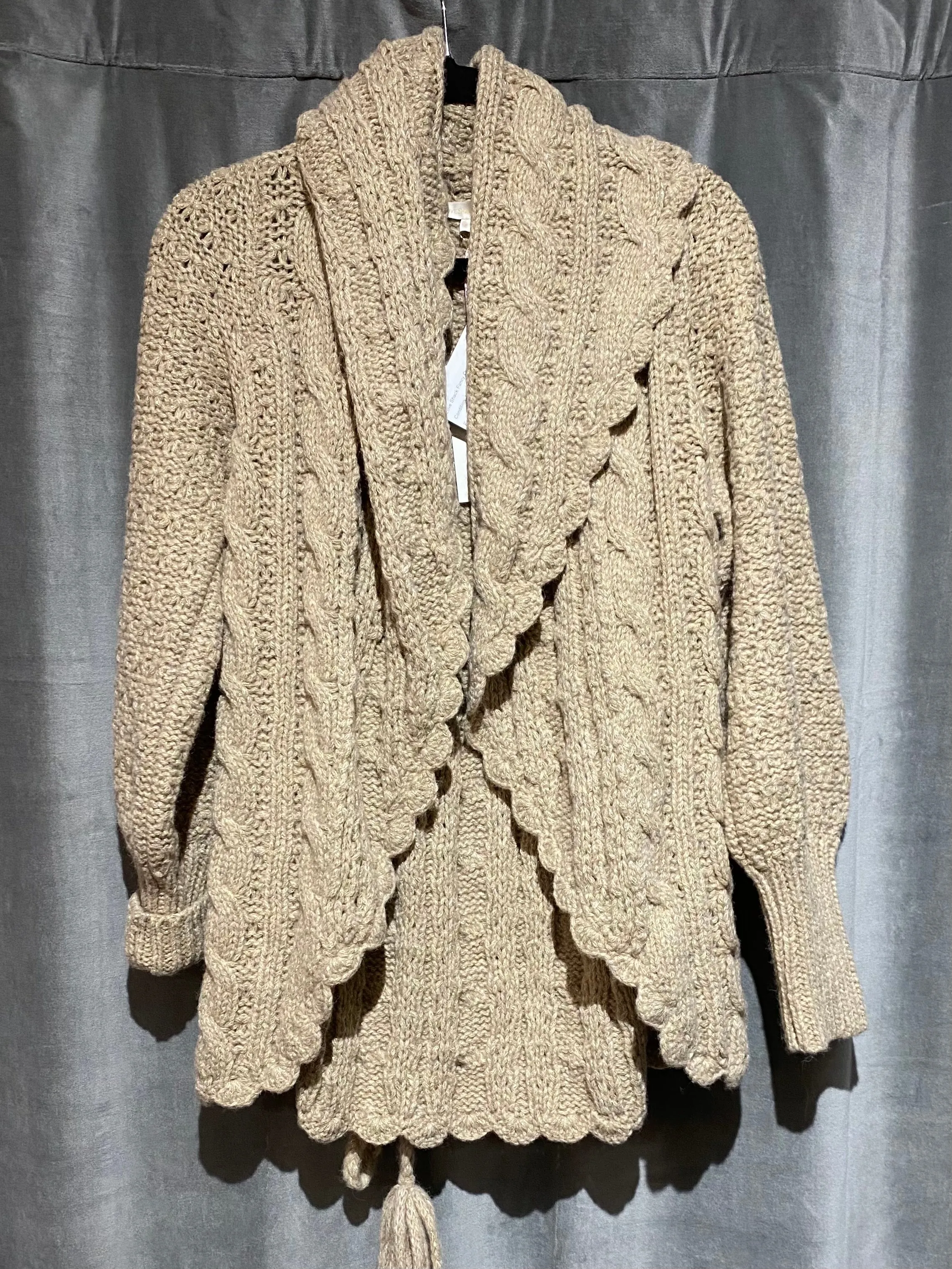 Love Shack Fancy Owen Shawl in Cocoa