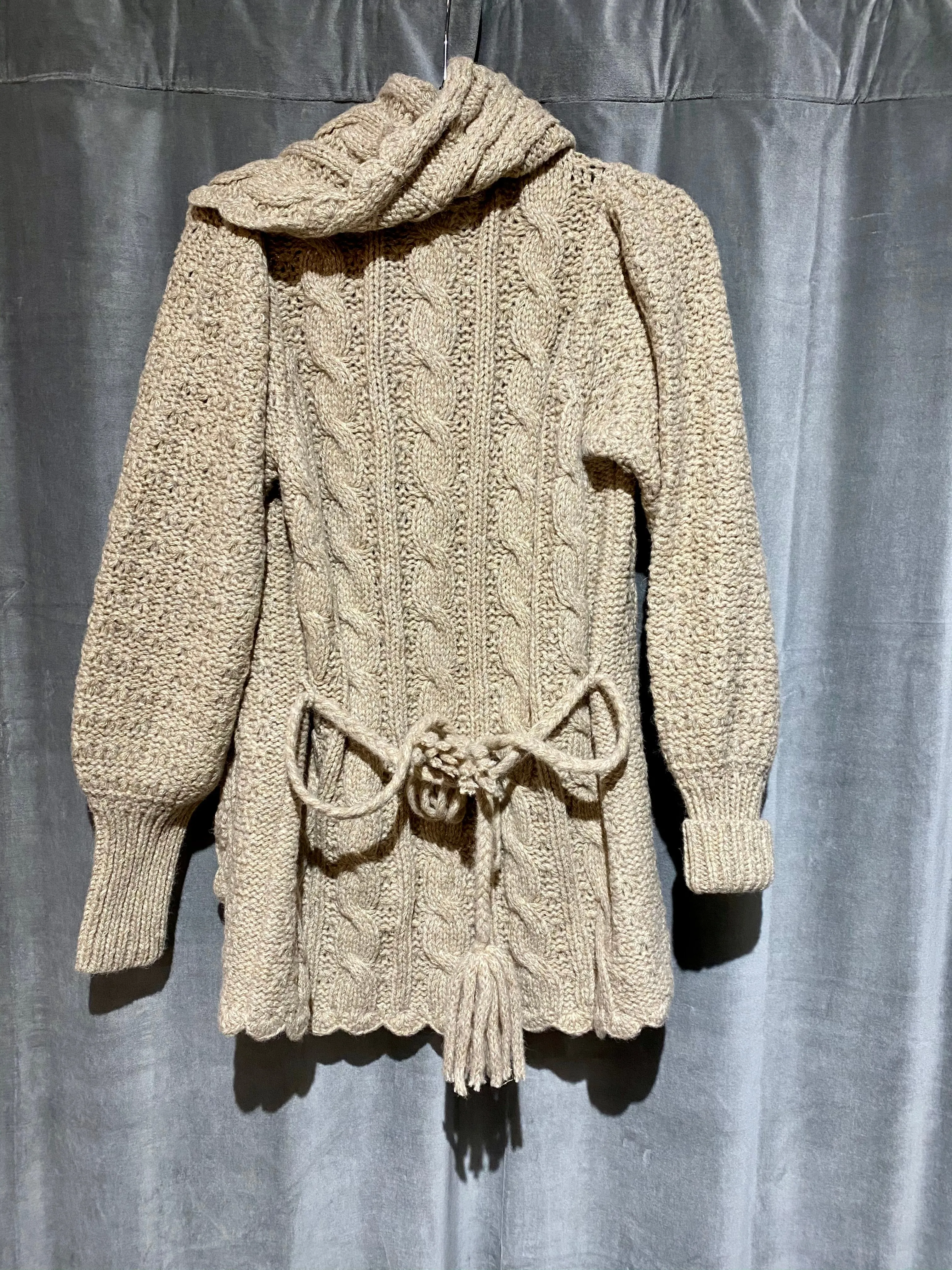 Love Shack Fancy Owen Shawl in Cocoa