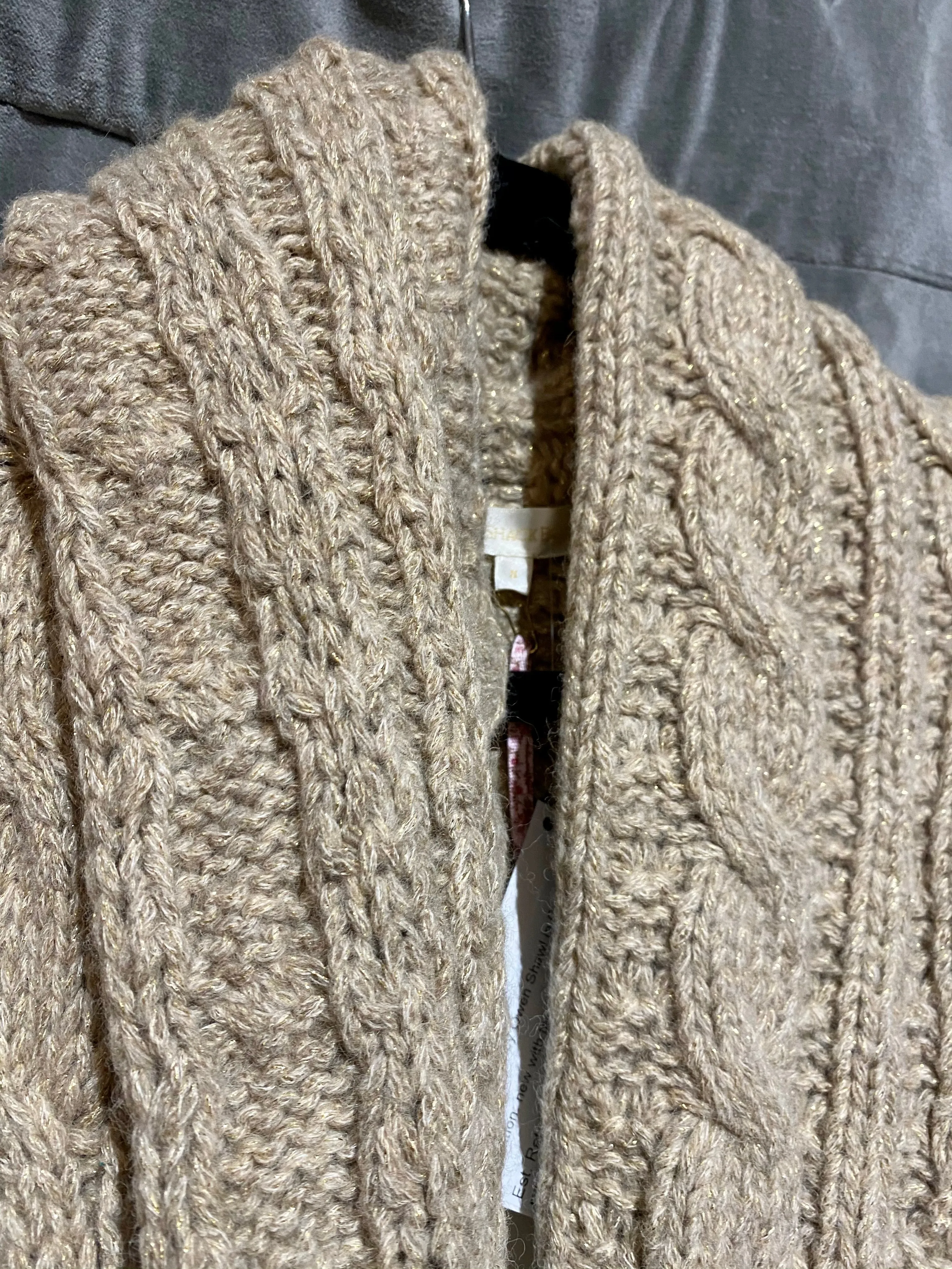 Love Shack Fancy Owen Shawl in Cocoa