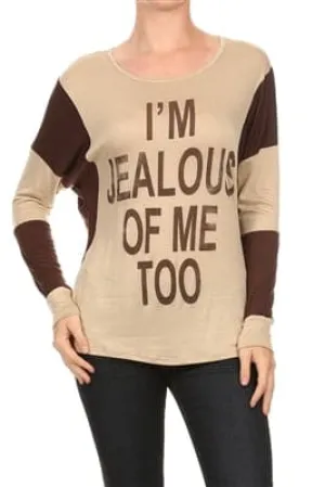 L/S Scoop Neck Top Khaki  - Pack of 6