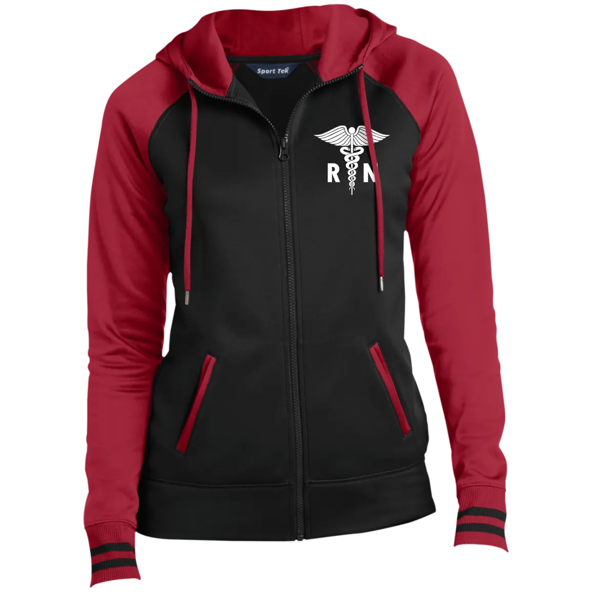 LST236 Ladies' Moisture Wick Full-Zip Hooded Jacket