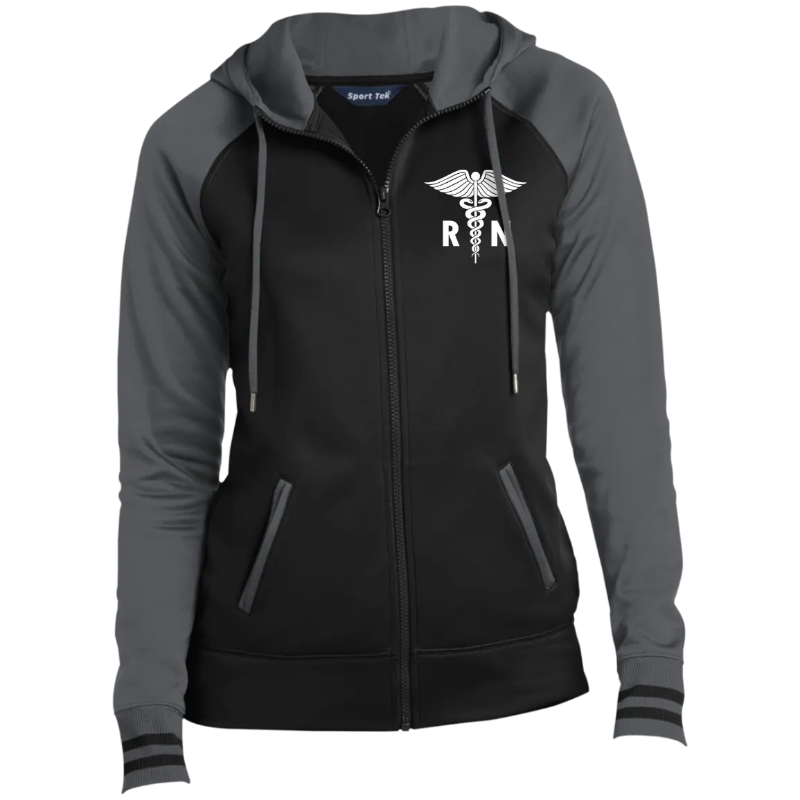 LST236 Ladies' Moisture Wick Full-Zip Hooded Jacket
