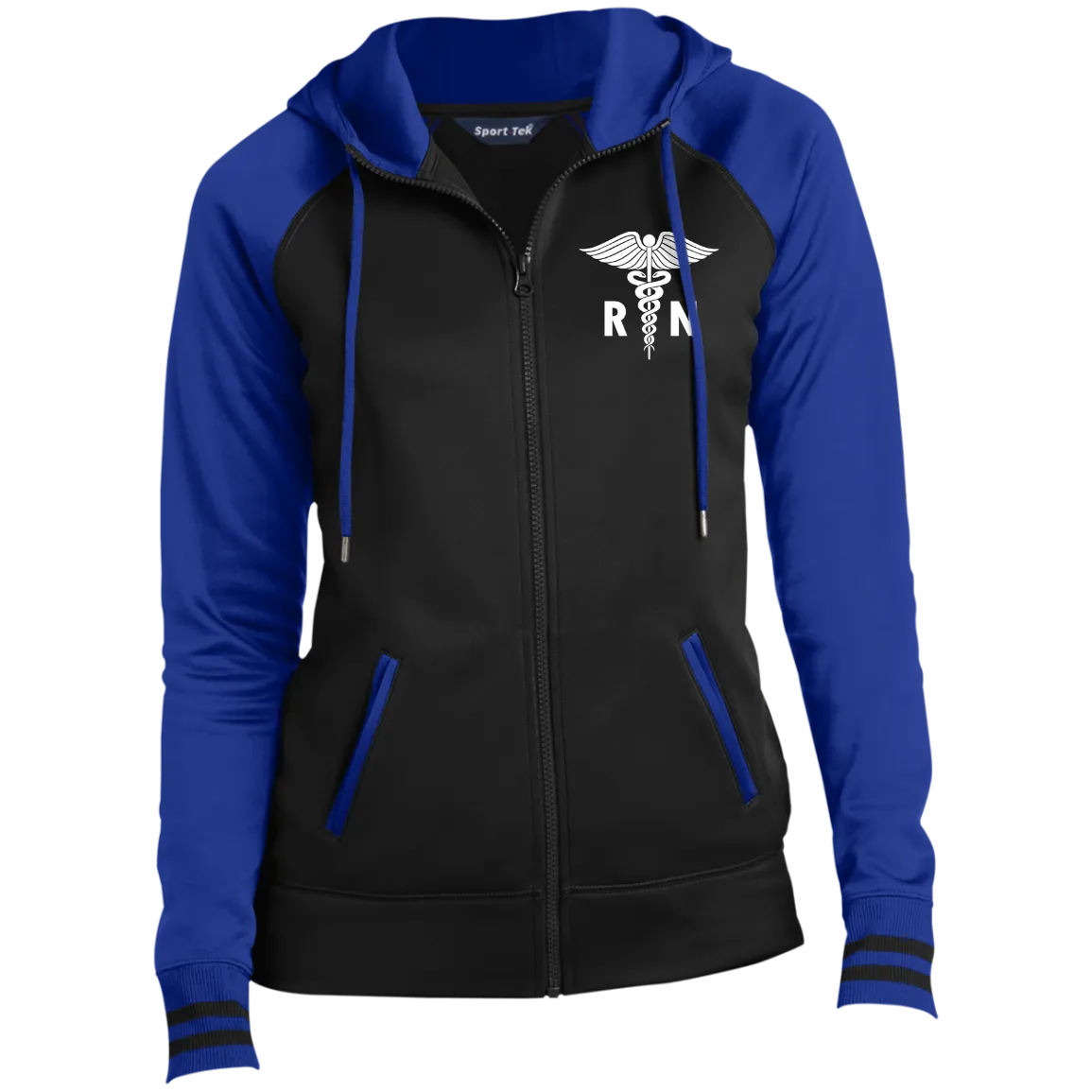 LST236 Ladies' Moisture Wick Full-Zip Hooded Jacket