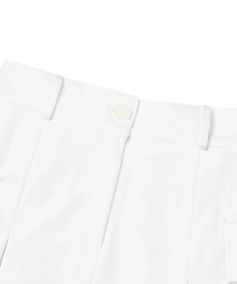 MACKY Golf: Cargo Pop Skirt - White