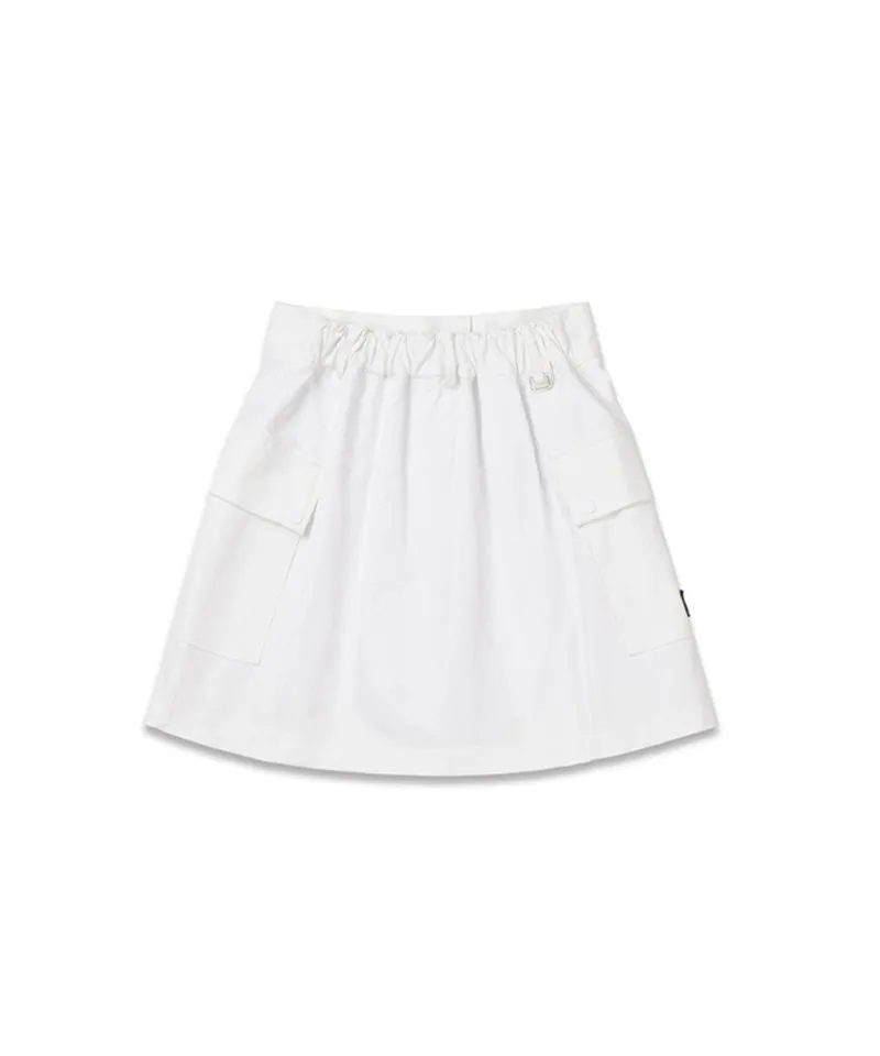 MACKY Golf: Cargo Pop Skirt - White