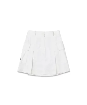 MACKY Golf: Cargo Pop Skirt - White