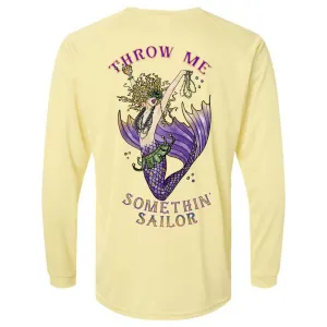 Mardi Gras Mermaid Performance Sun Shirt (Yellow)