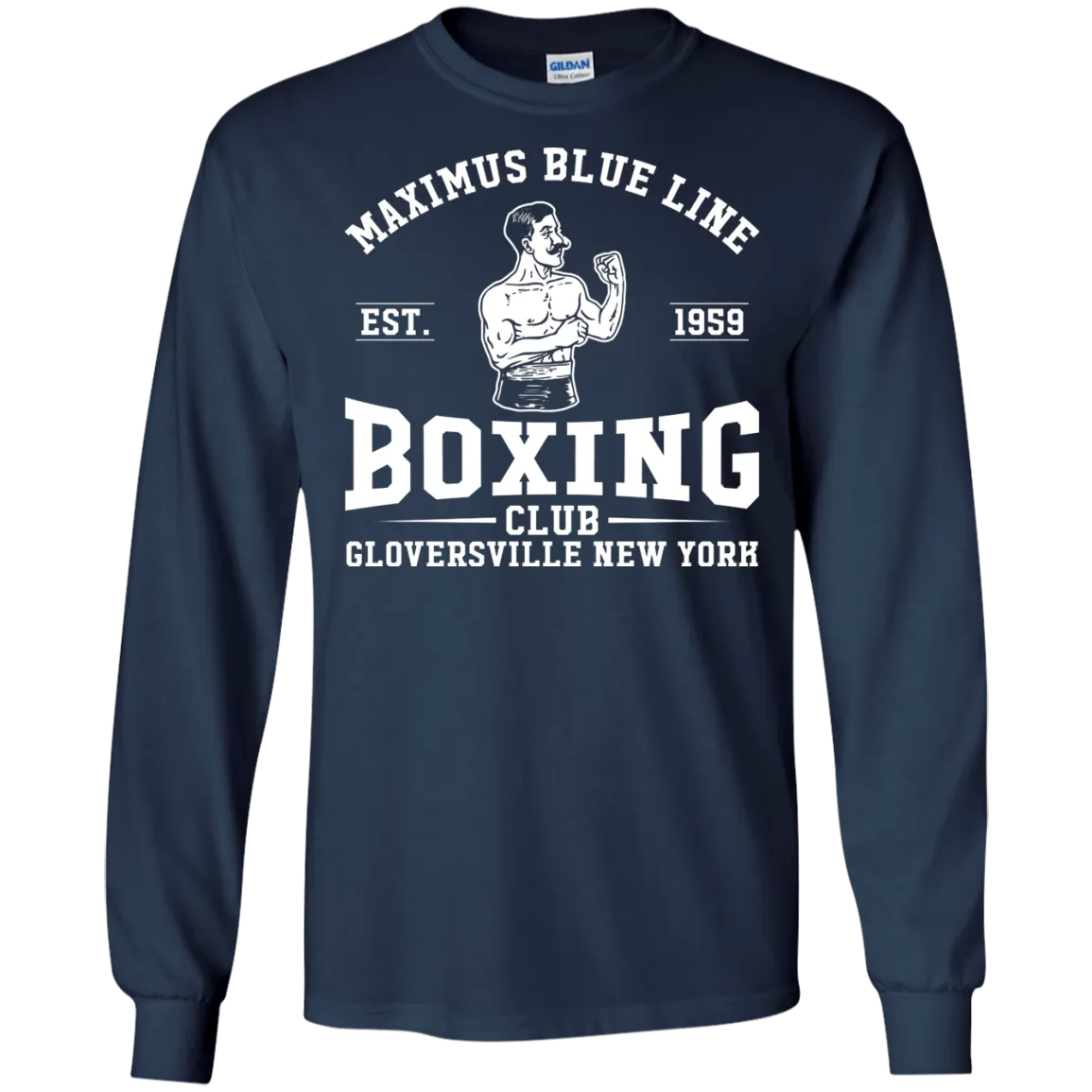 Maximus Blue Line Boxing Club jersey  T-Shirt