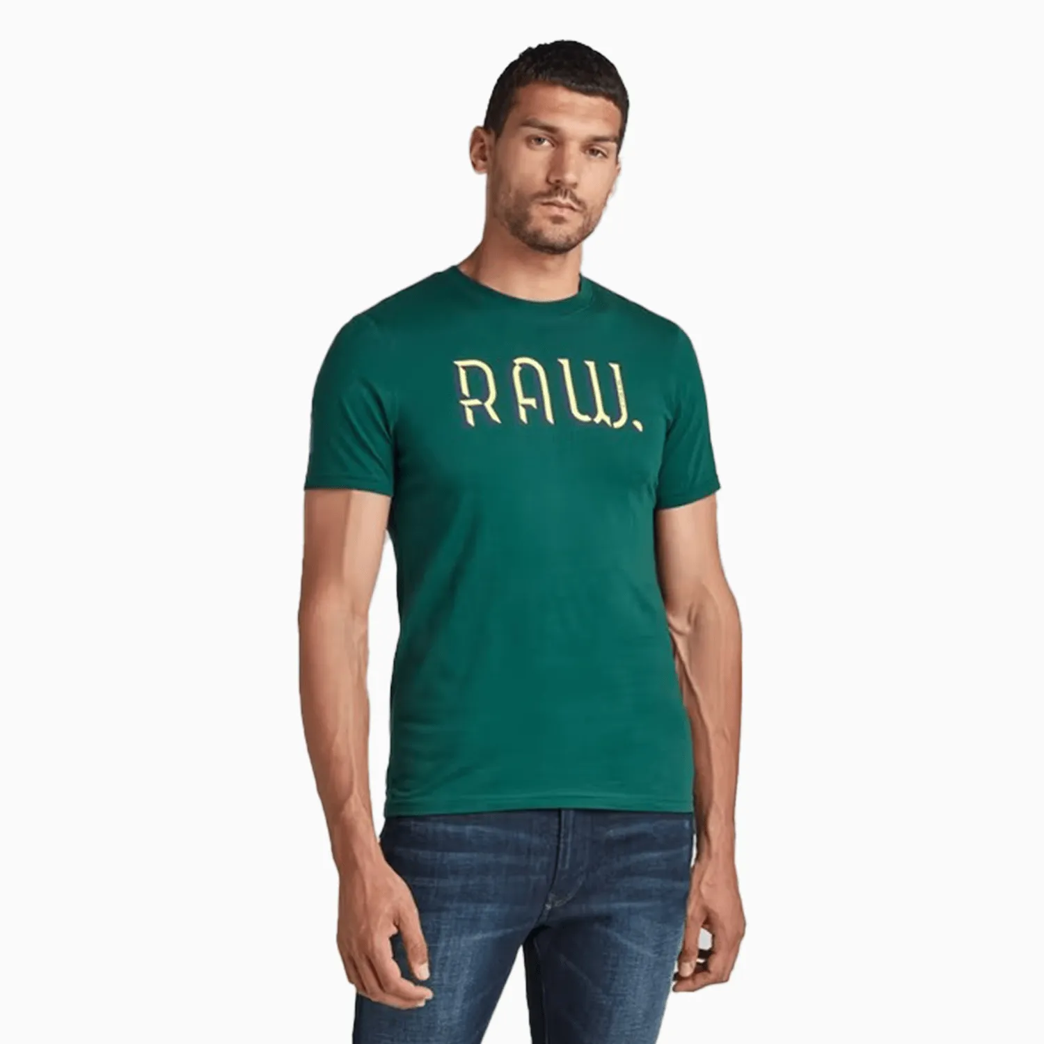 Men's 3D Raw Slim T-Shirt