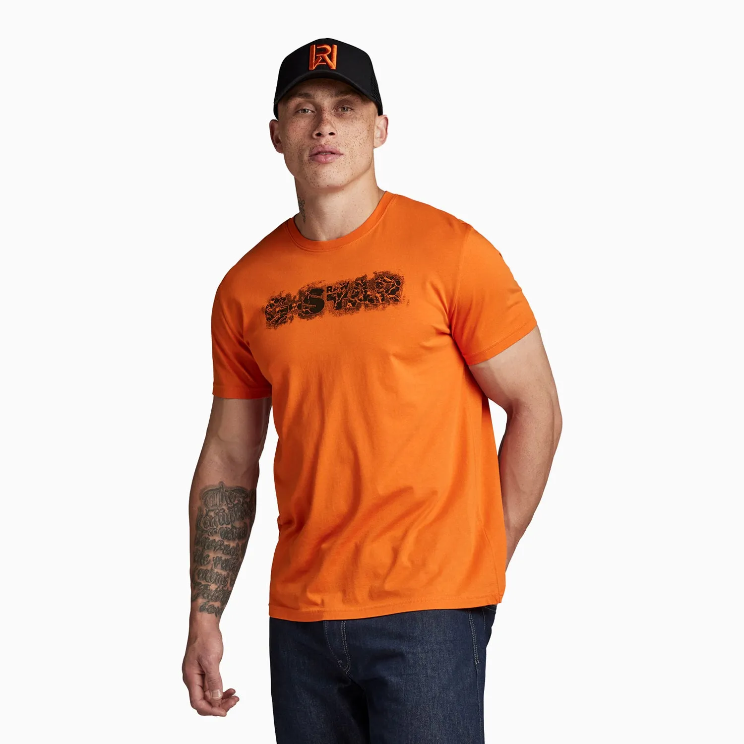Men's Distressed Logo Short Sleeve T-Shirt