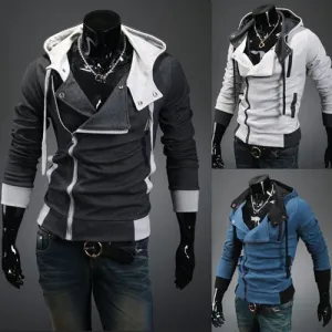 Men's Full Zip 2 Tone Hoodie