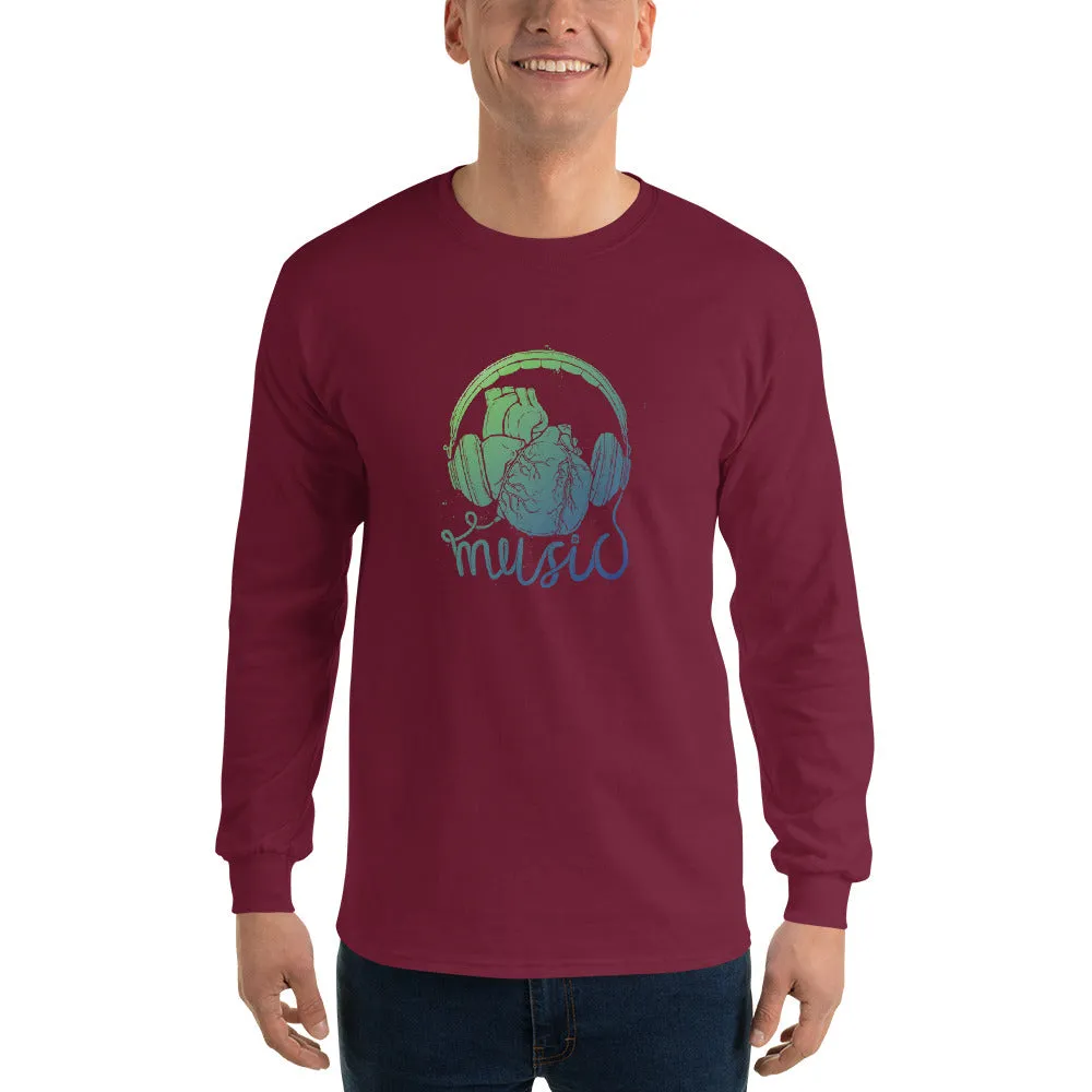 Men's Long Sleeve T-Shirt - Beat of Heart