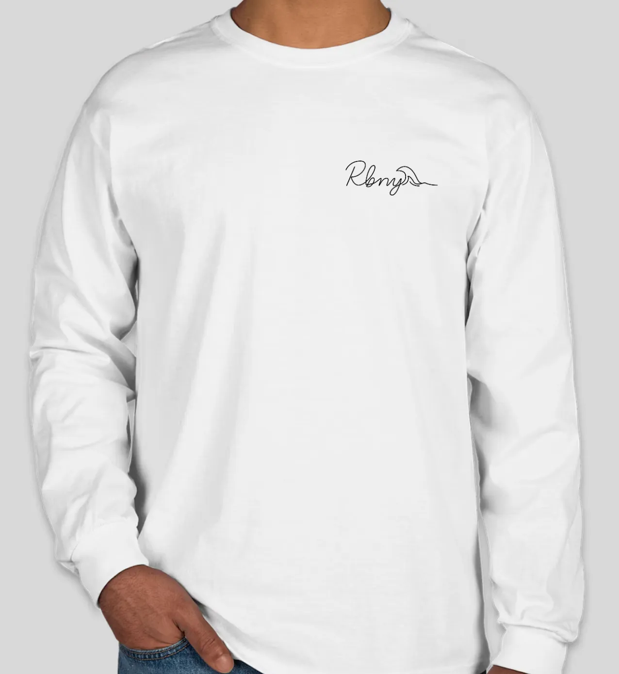 Men's RBNY Signature Long Sleeve Tee White